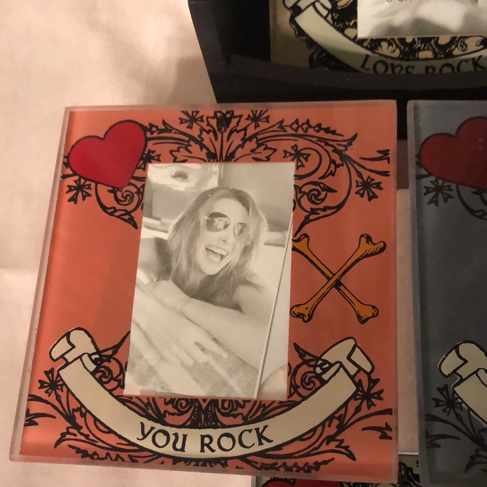 4pc Set Glass Photo Coaster Set - Picture 9 of 11
